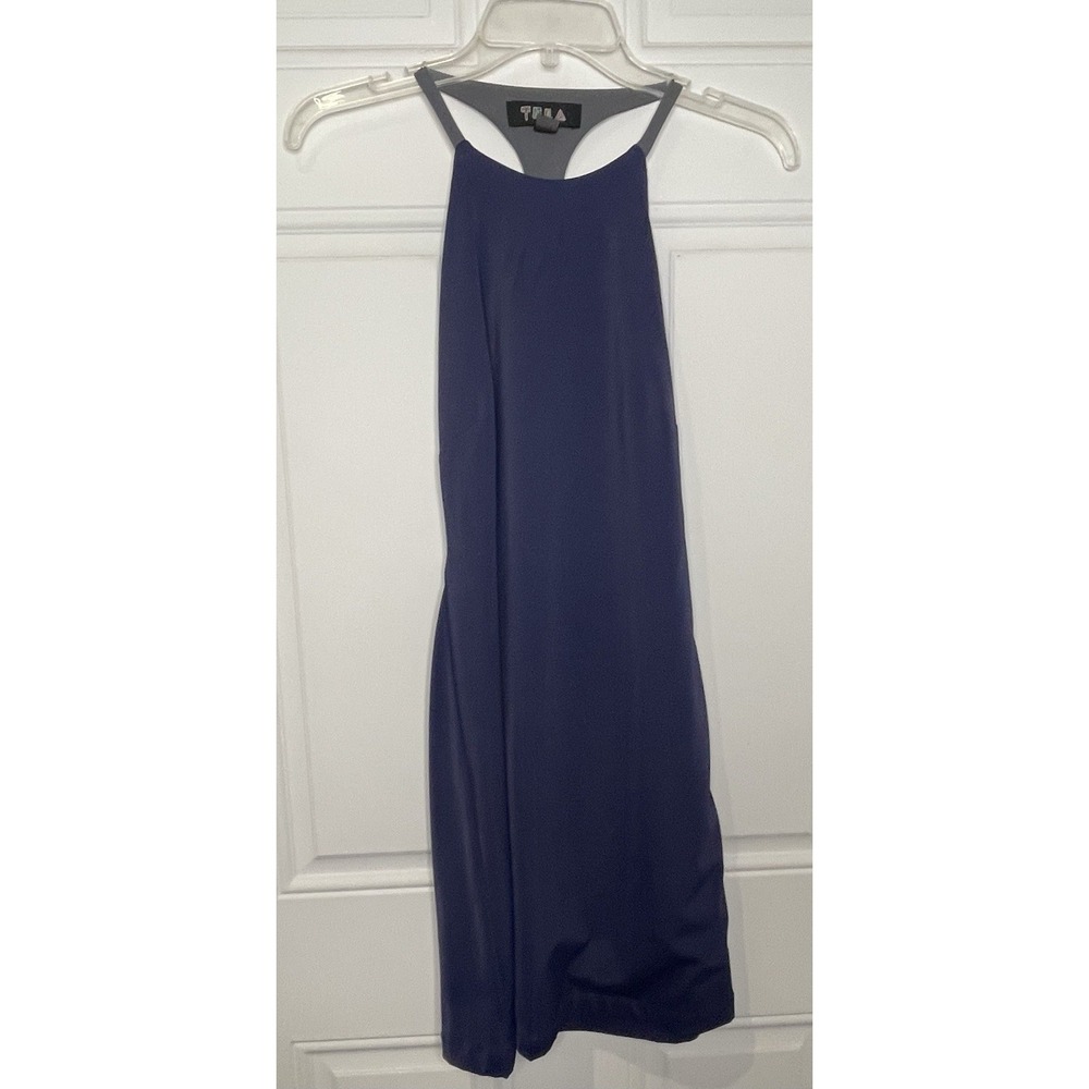 Tela Women's Medium Navy Athletic Racerback Lightweight Sleeveless Dress